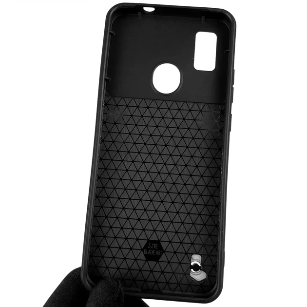 Чехол противоударный Armor Guard Shield для ZTE Blade A51 с защитой камеры черный - изображение 4