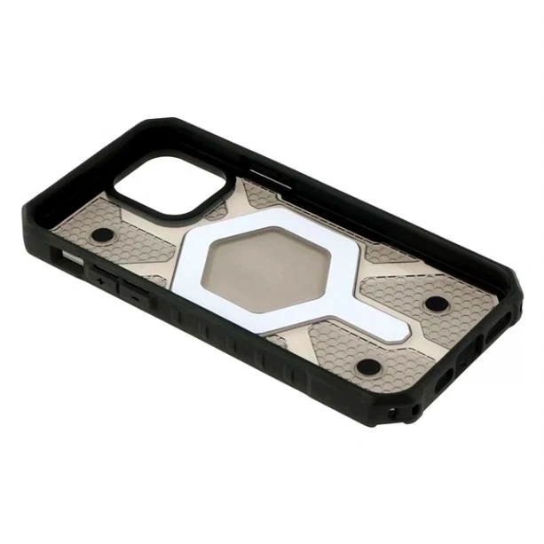 Чохол TPU+PC ArmorHex Magnetic Case для iPhone 15 протиударний з MagSafe сірий матовий - зображення 6