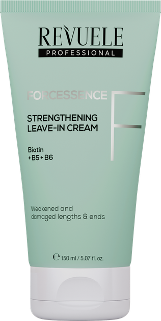 Несмываемый крем-реконструктор для волос REVUELE Hair Professional Forcessence Strengthening 150 мл (5061076241013) - Фото 1 Несмываемый крем-реконструктор для волос REVUELE Hair Professional Forcessence Strengthening 150 мл (5061076241013) - изображение 1