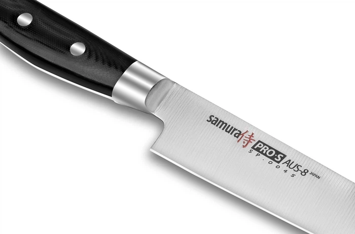 Ніж кухонний Samura Pro-S для тонкої нарізки 200 мм (SP-0045) - Фото 4 Ніж кухонний Samura Pro-S для тонкої нарізки 200 мм (SP-0045) - зображення 4