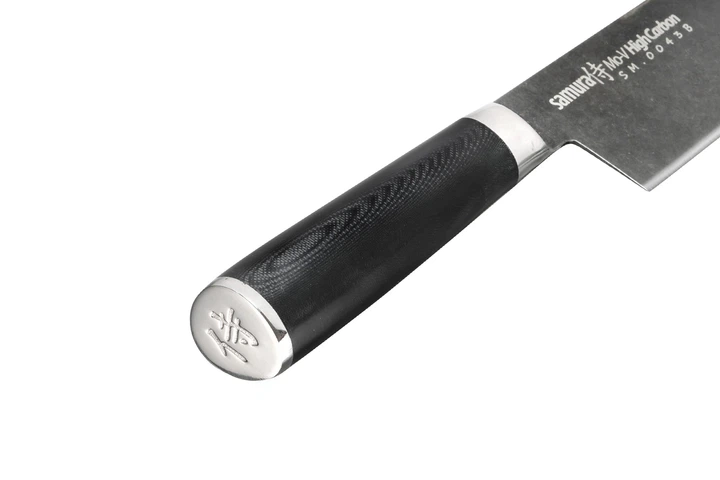 Нож кухонный овощной Накири 167 мм Samura Mo-V Stonewash (SM-0043B) - Фото 3 Нож кухонный овощной Накири 167 мм Samura Mo-V Stonewash (SM-0043B) - изображение 3