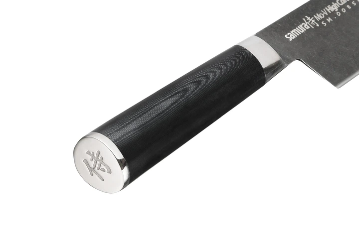 Нож кухонный Шеф 200 мм Samura MO-V Stonewash (SM-0085B) - изображение 3