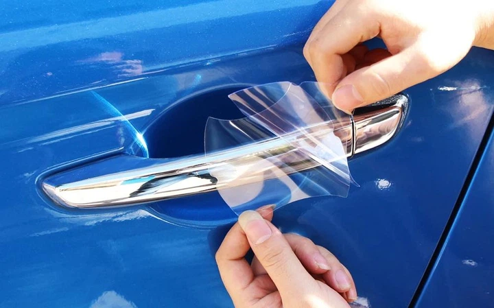 Захисна плівка під дверні ручки автомобіля універсальна, 95x85mm, комплект 5шт. Transparent - зображення 9