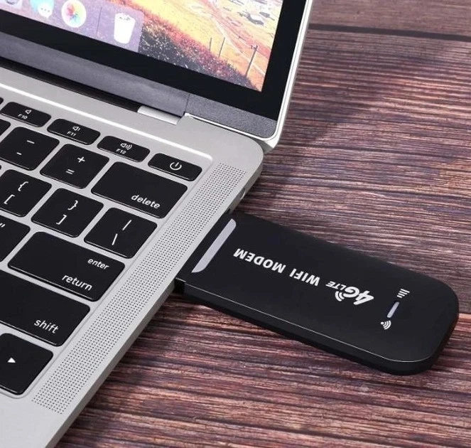 Модем Wi-Fi LTE 4G / 150 Mbps / Бездротовий / USB / Чорний - зображення 2