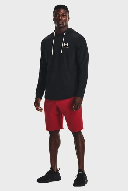 Чоловіче чорне худі UA Rival Terry LC HD Under Armour S 1370401-001 - Фото 2 Чоловіче чорне худі UA Rival Terry LC HD Under Armour S 1370401-001 - изображение 2