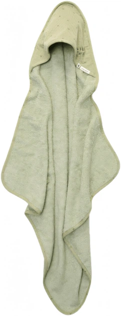 Рушник дитячий Little Dutch Pure Sage з капюшоном 75x75 см (8721122584194) - зображення 3