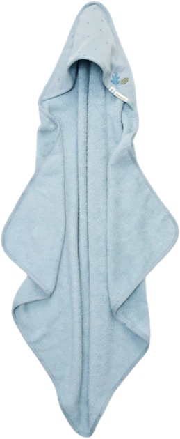 Рушник дитячий Little Dutch Pure Denim Blue з капюшоном 100x100 см (8721122584705) - зображення 5