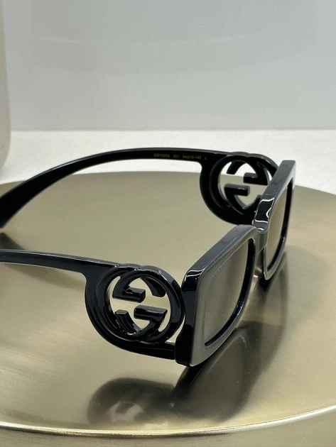 Сонцезахисні окуляри Gucci GG1325S 001 Black/Grey - зображення 7