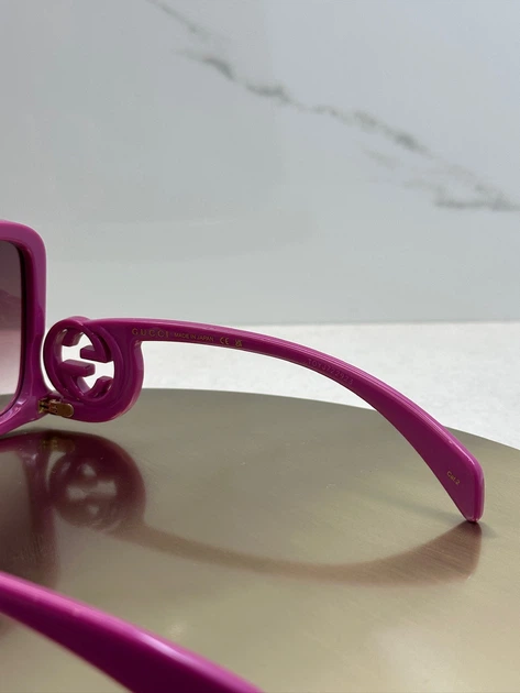 Сонцезахисні окуляри Gucci GG1326S 004 Fuchsia Pink/Grey - зображення 5