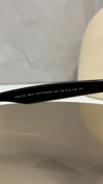 Солнцезащитные очки Ray-Ban RB2132 New Wayfarer Black - изображение 5