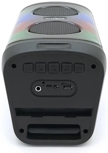 Портативна колонка ZQS4246 30W Bluetooth із мікрофоном TWS, FM радіо, USB TF AUX, LED підсвітка, акустика для караоке та вечірок з пультом - зображення 6