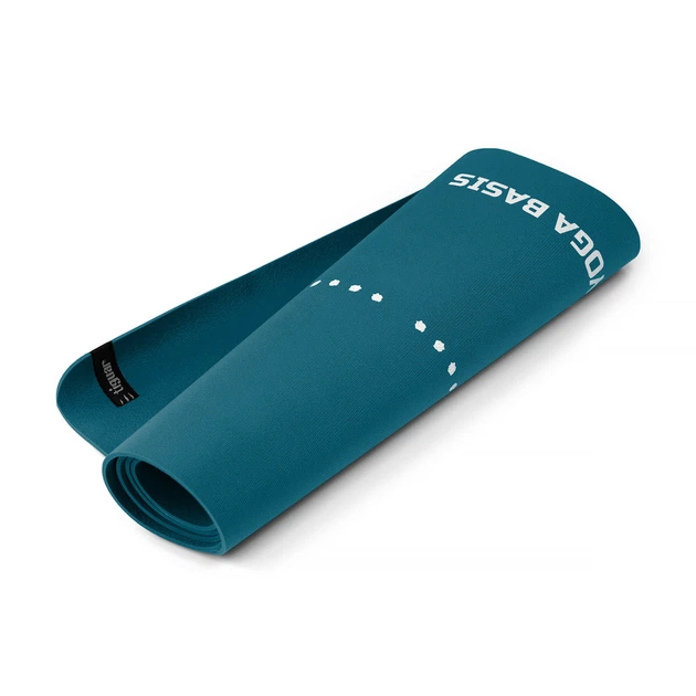 Килимок для йоги Tiguar Basis 183 x 60 см Синій TI-J0008M (5906660029991) - зображення 2