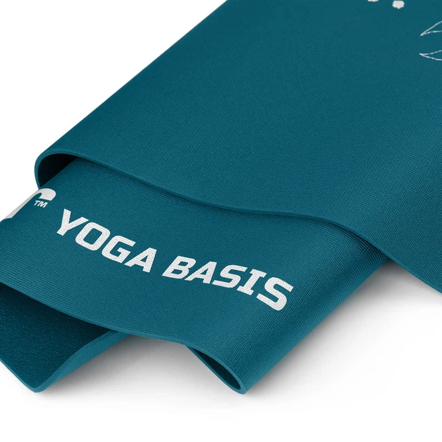 Килимок для йоги Tiguar Basis 183 x 60 см Синій TI-J0008M (5906660029991) - зображення 9