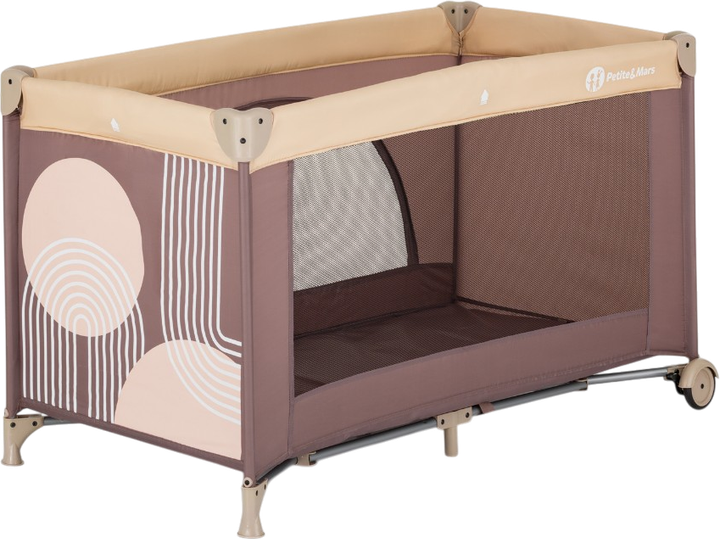 Манеж-ліжко дитяче Petite&Mars Nyja Elegant Dreamlines Mocha (8596202017714) - зображення 3