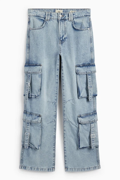 Джинси baggy fit C&A 2226349c60 38 блакитні (100007015) - зображення 5