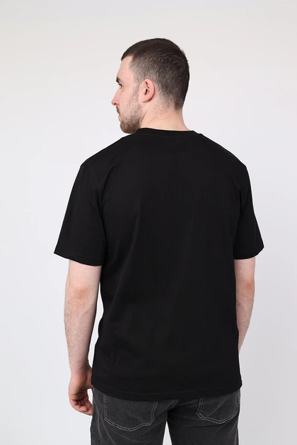 Футболка с коротким рукавом мужская XL цвет черный YUKI ЦБ-00293439 - Фото 4 Футболка с коротким рукавом мужская XL цвет черный YUKI ЦБ-00293439 - изображение 4