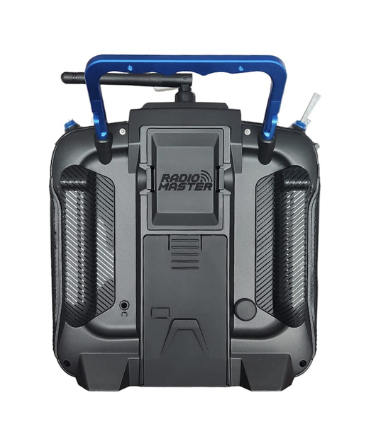 Пульт управления дроном RadioMaster TX16S MKII MAX AG01 Pyrodrone Blue/Orange CNC parts, Black Leather Grips & 5000mAh 2S Li-Ion - изображение 4