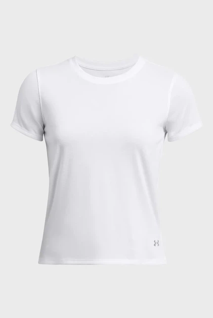 Жіноча біла футболка UA LAUNCH SHORTSLEEVE Under Armour LG 1382434-100 - изображение 3