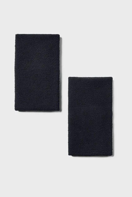 Чорний напульсник (2 шт) UA 6'' Performance Wristband Under Armour OSFA 1218006-001 - изображение 2
