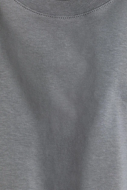 Футболка H&M базова для хлопчика 14+ зріст 170 сіра - зображення 2