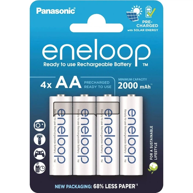 Акумулятор Panasonic ENELOOP HR6 АА NiMh 2000mAh 4BL - зображення 2