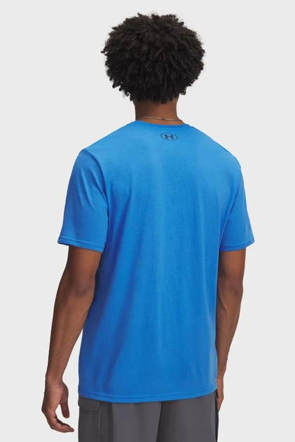 Чоловіча синя футболка UA TEAM ISSUE WORDMARK SS Under Armour L 1329582-402 - изображение 2