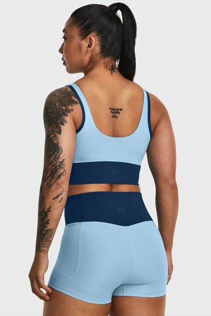Жіночий блакитний топ Meridian Fitted Crop Tank Under Armour XS 1379153-490 - изображение 3