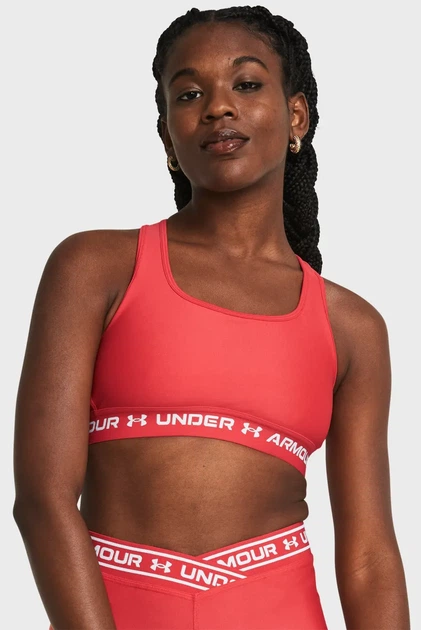 Жіночий червоний топ Crossback Mid Bra Under Armour SM 1361034-814 - изображение 3