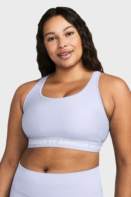 Жіночий бузковий топ Crossback Mid Bra Under Armour LG 1361034-539 - изображение 3