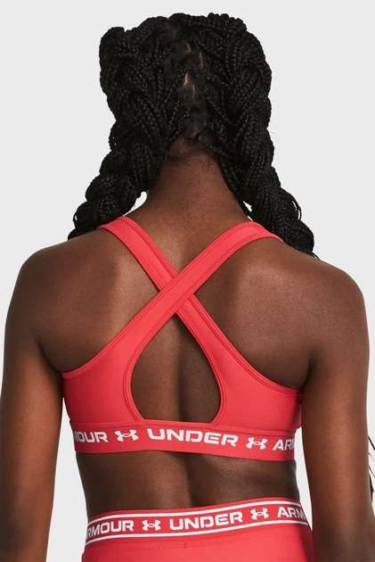Жіночий червоний топ Crossback Mid Bra Under Armour SM 1361034-814 - изображение 7