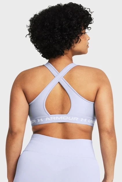 Жіночий бузковий топ Crossback Mid Bra Under Armour LG 1361034-539 - изображение 5