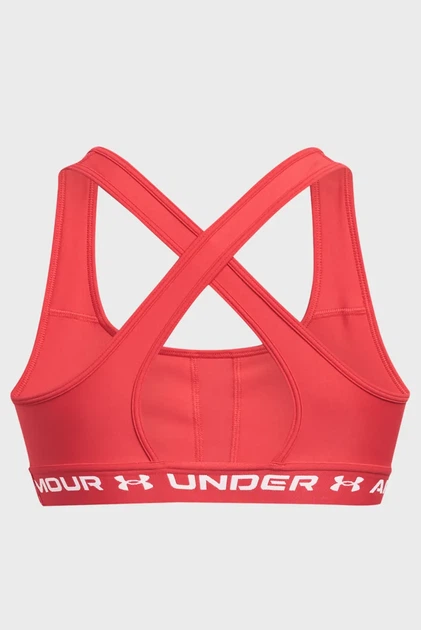 Жіночий червоний топ Crossback Mid Bra Under Armour SM 1361034-814 - изображение 11