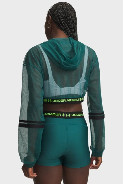 Жіноче зелене худі HeatGear Mesh FZ Under Armour MD 6012295-338 - изображение 2
