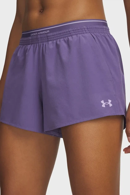 Жіночі фіолетові шорти UA Vanish Woven 3in Shorts Under Armour XS 6009965-520 - изображение 4