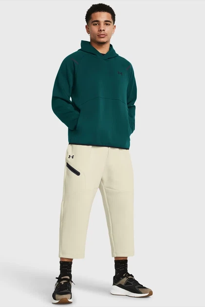 Чоловіче зелене худі UA Unstoppable Flc HD Under Armour SM 1383042-449 - Фото 2 Чоловіче зелене худі UA Unstoppable Flc HD Under Armour SM 1383042-449 - зображення 2