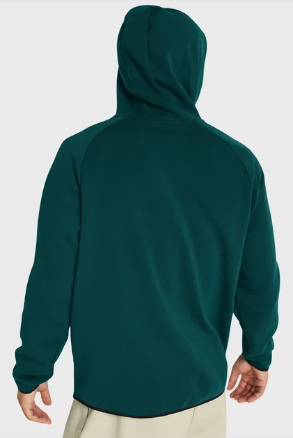 Чоловіче зелене худі UA Unstoppable Flc HD Under Armour SM 1383042-449 - Фото 3 Чоловіче зелене худі UA Unstoppable Flc HD Under Armour SM 1383042-449 - зображення 3