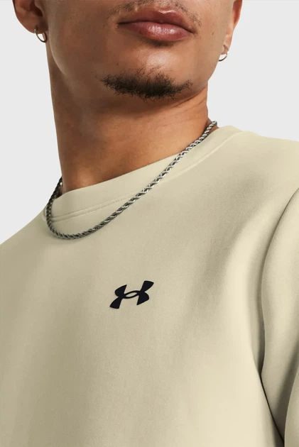 Чоловічий бежевий світшот UA Unstoppable Flc Crew Under Armour XL 1381688-273 - Фото 4 Чоловічий бежевий світшот UA Unstoppable Flc Crew Under Armour XL 1381688-273 - зображення 4