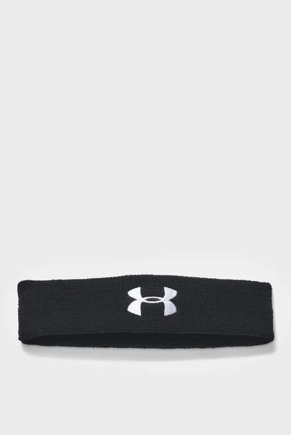 Чоловіча чорна пов'язка Performance Headband Under Armour OSFA 1276990-001 - Фото 1 Чоловіча чорна пов'язка Performance Headband Under Armour OSFA 1276990-001 - изображение 1