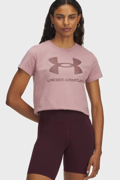 Жіноча рожева футболка UA Logo SS Under Armour XL 1356305-673 - Фото 1 Жіноча рожева футболка UA Logo SS Under Armour XL 1356305-673 - изображение 1