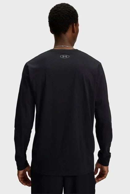 Чоловічий чорний лонгслів UA SPORTSTYLE LEFT CHEST LS Under Armour L 1329585-002 - изображение 2