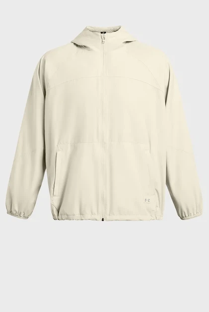Чоловіча бежева вітровка Rush Woven FZ Under Armour LG 1382896-273 - зображення 6