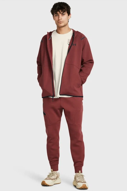 Чоловіче червоне худі UA Unstoppable Flc FZ Under Armour L 1379806-688 - изображение 2
