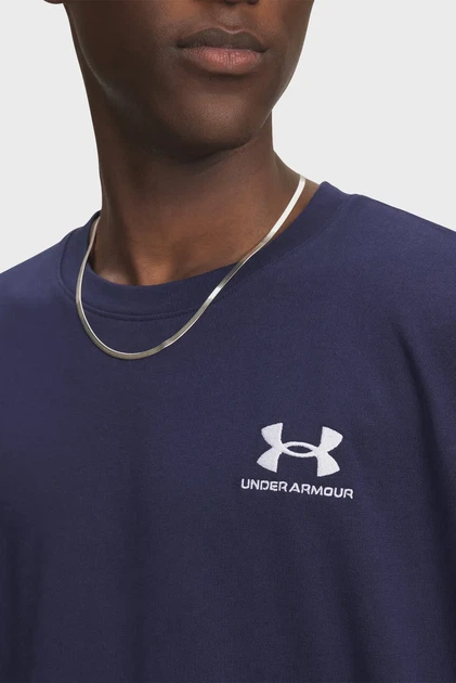 Футболка чоловіча UA M LOGO EMB HEAVYWEIGHT SS Under Armour 3XL 1373997-411 - Фото 3 Футболка чоловіча UA M LOGO EMB HEAVYWEIGHT SS Under Armour 3XL 1373997-411 - зображення 3