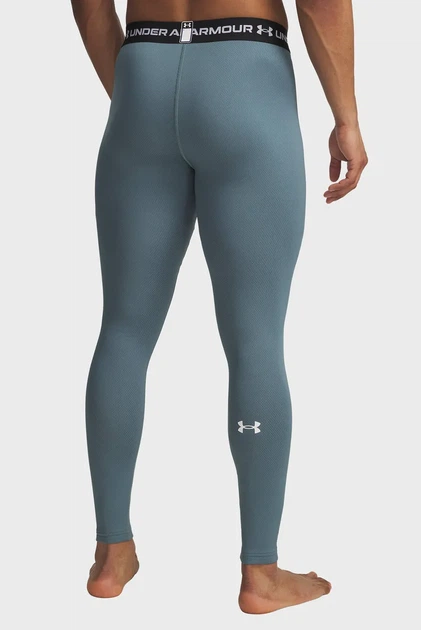Чоловічі бірюзові термобрюки Cold Weather Grid Legging Under Armour S 6007128-587 - зображення 3