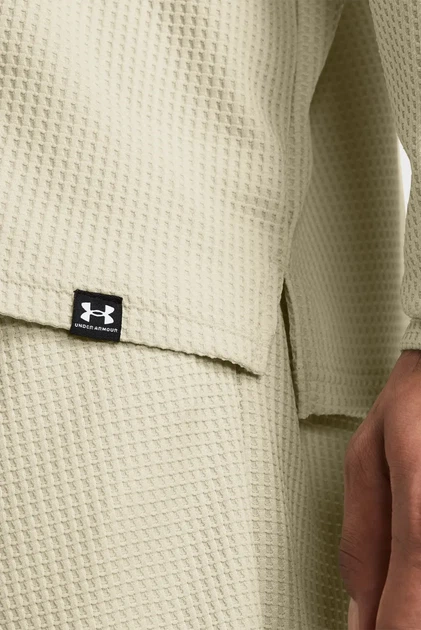 Чоловіче бежеве худі UA Rival Waffle Hoodie Under Armour XXL 1383108-273 - Фото 3 Чоловіче бежеве худі UA Rival Waffle Hoodie Under Armour XXL 1383108-273 - зображення 3