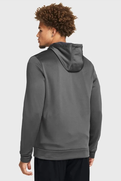 Чоловіче темно-сіре худі UA Armour Fleece FZ Hoodie Under Armour XL 1373357-025 - Фото 2 Чоловіче темно-сіре худі UA Armour Fleece FZ Hoodie Under Armour XL 1373357-025 - изображение 2