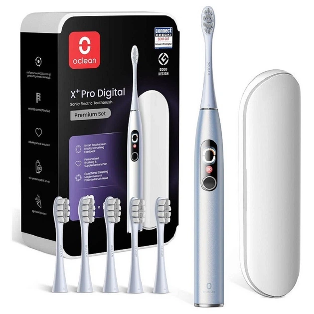 Розумна зубна електрощітка Oclean X Plus Pro Digital Silver (6970810556179) ( 11378 ) - изображение 4