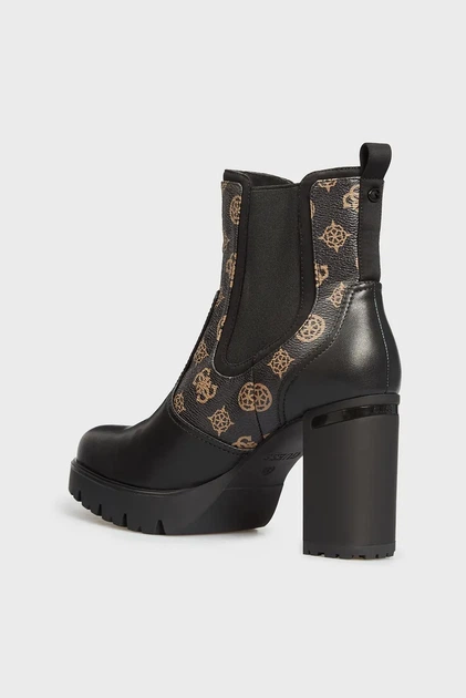 Жіночі чорні шкіряні ботильйони SABINA brown Guess 36 FL7SABLEA10 - Фото 5 Жіночі чорні шкіряні ботильйони SABINA brown Guess 36 FL7SABLEA10 - зображення 5