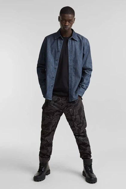 Чоловічі карго з візерунком Rovic Zip 3D Regular Tapered G-Star RAW 33-34 D02190,D553 - изображение 3
