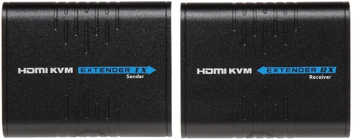 KVM-розширювач Signal Extender HDMI/RJ45/USB Black (HDMI+USB-EX-100) - зображення 3